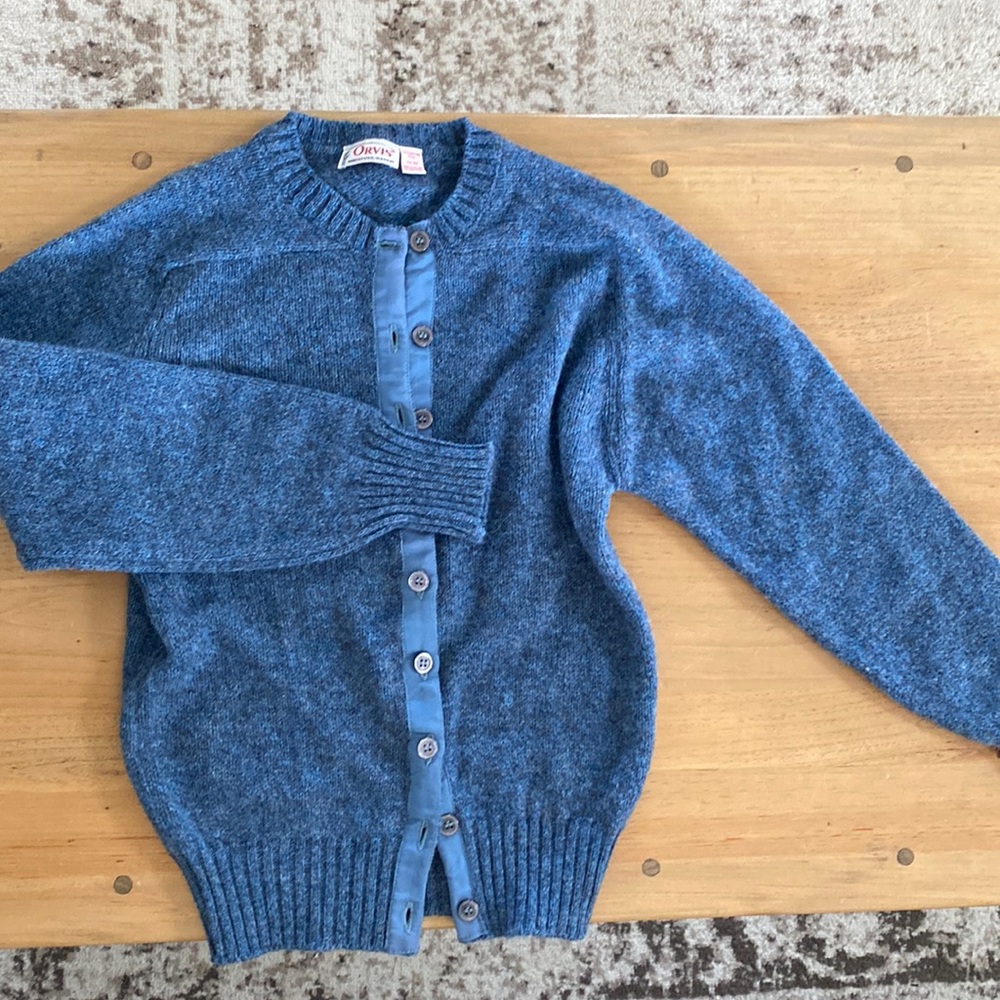 Orvis 100% wool cardigan